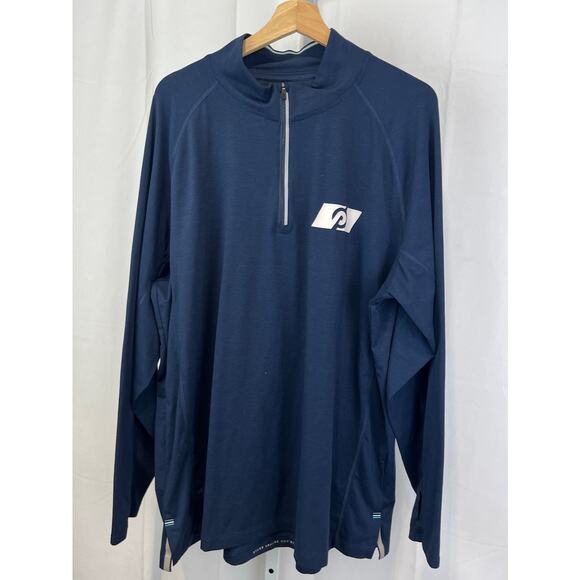 PELOTON x Four Laps 1/4 Zip Pullover Top Long Sleeve Blue Size 2XL XXL - Picture 1 of 9